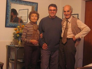 Carlo Gubitosa con i genitori di Alessandro Marescotti: Fiorenza e Luciano