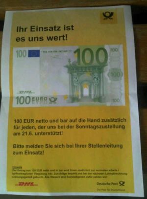 sciopero poste germania