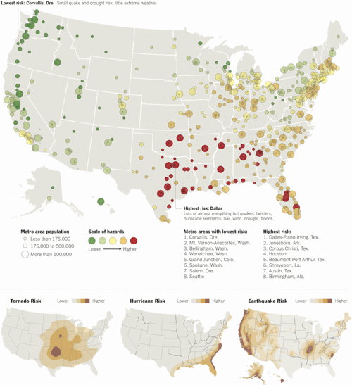 New York Times: Where to Live to Avoid a Natural Disaster
