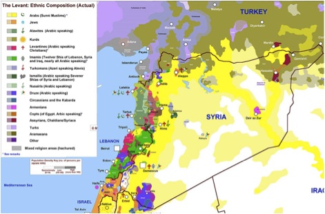 syria map Perché in Siria non è primavera (araba)