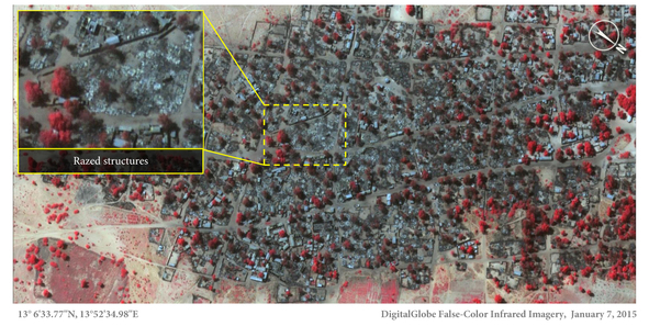 Amnesty: danni di attacco Boko Haram visti dal satellite