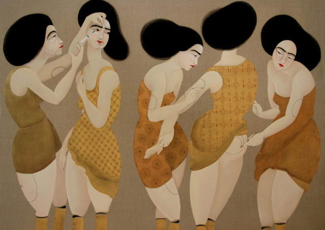 Opera dell'artista curdo-iracheno Havi Kahraman