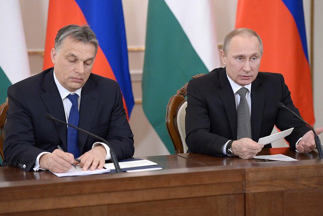 Viktor Orban e Vladimir Putin