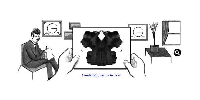 Nel doodle di Google oggi troviamo il Test di Hermann Rorschach photo Nel doodle di Google oggi troviamo il Test di Hermann Rorschach